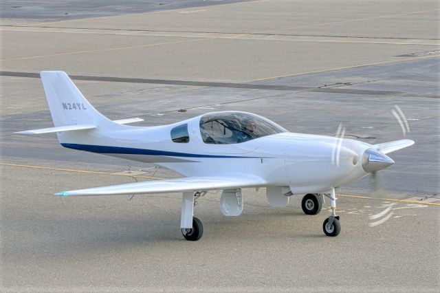 Lancair Legacy 2000 (N24YL) - Lancair Legacy at Livermore Municipal Airport, Livermore CA. November 2020.