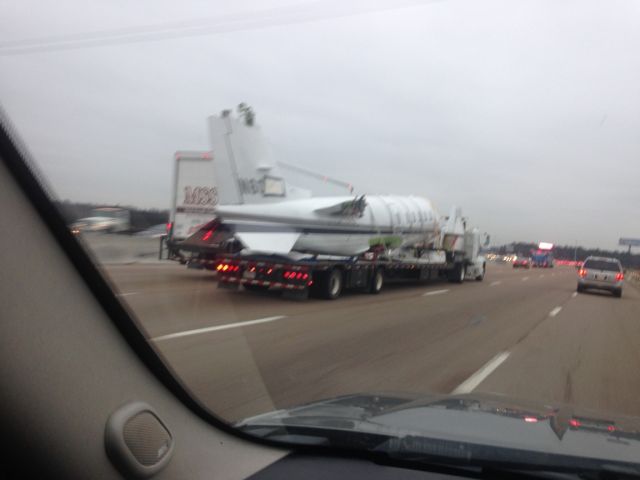 Cessna Citation III (N600LN) - Lear 60 being transported on I-40 near MEM