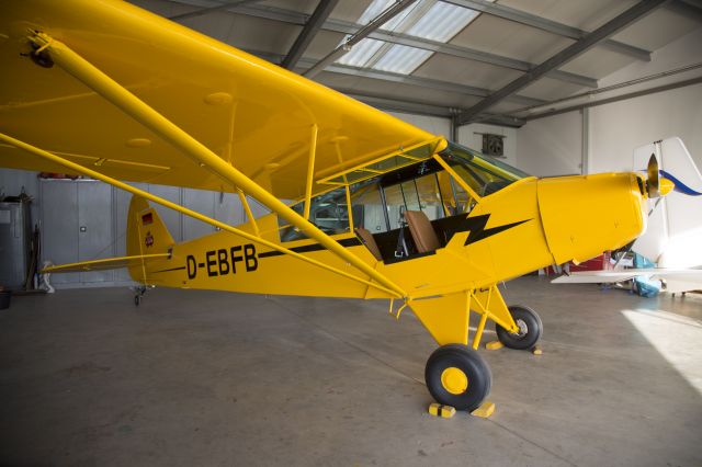 Piper L-21 Super Cub (D-EBFB) - At the Aeroclub Gelnhausen Germany.