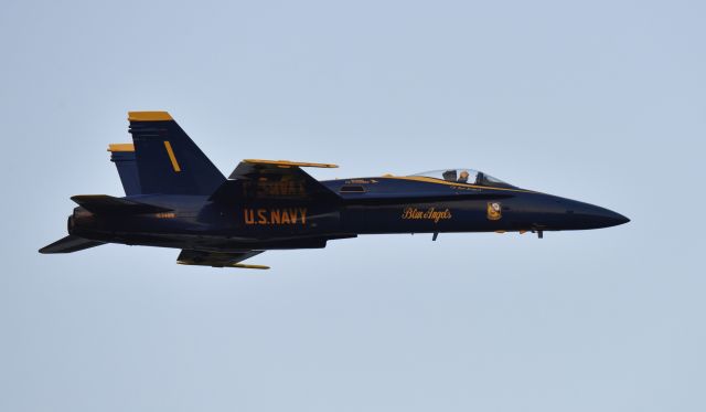 McDonnell Douglas FA-18 Hornet (16-3485) - Performing an area reconnaissance at sunset, during Airventure 2017 