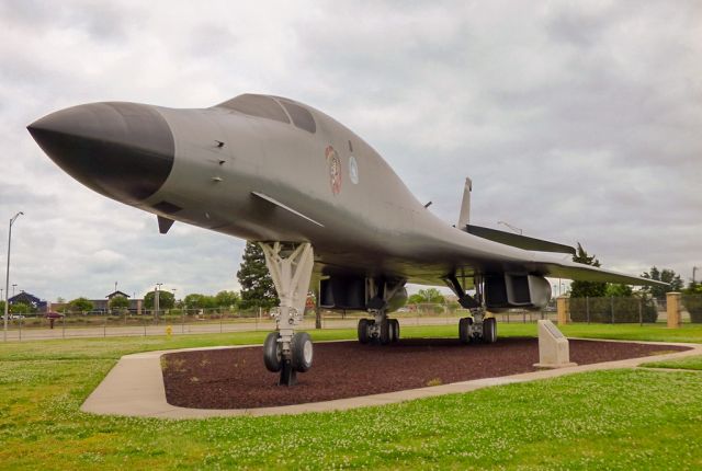 — — - Rockwell (Boeing) B-1B Lancer, known as the "Bone" at Tinker AFB, OK