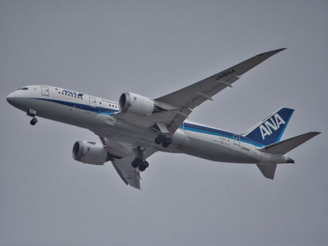 JA814A — - Over Boeing Field, while on final for KSEA, Seattle, Washington.