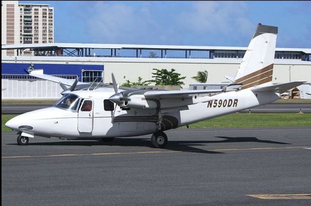 Aero Commander 500 (N590DR) - On the ramp @ TJIG, not TJSJ