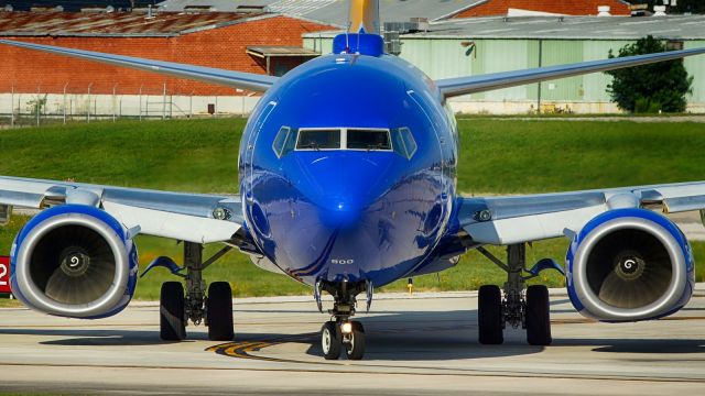 Boeing 737-800 (N8305E) - Exiting 4 after arrival.