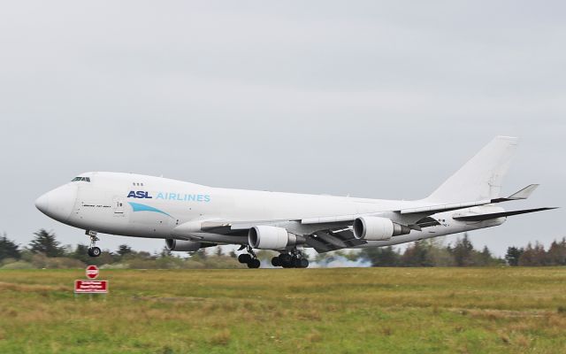 Boeing 747-400 (OO-THD) - asl airlines belgium b747-4haf(er) oo-thd landing at shannon from liege 7/5/19.