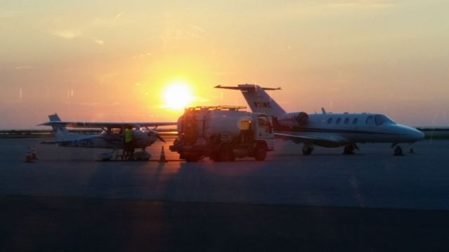 Cessna Commuter (C-GCPU) - Hasel fueling up in Cleveland, Ohio