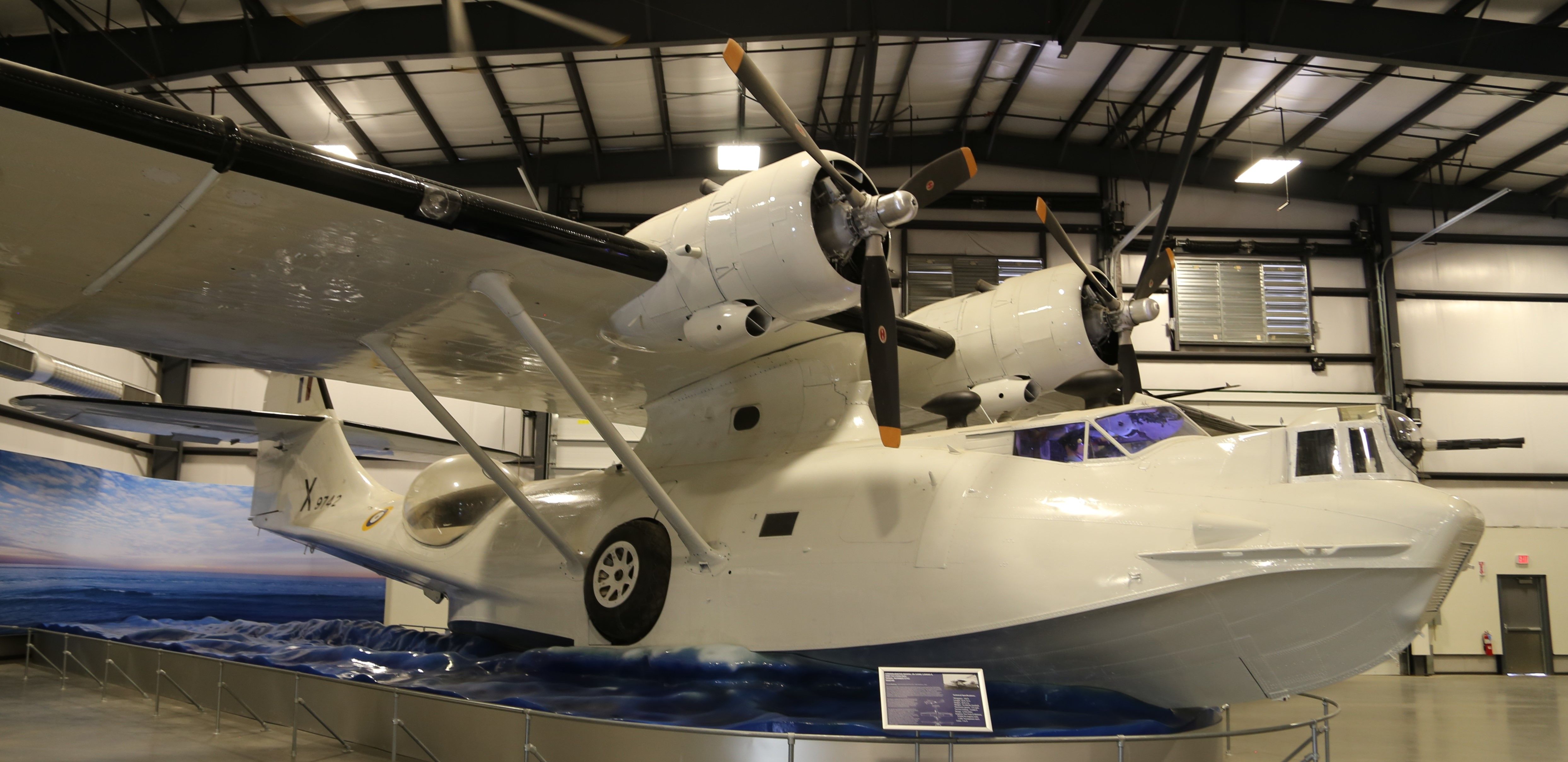 Canadair CL-1 Catalina (9742) - At Pima Air &amp; Space Museum, Tucson, AZ, 21 Apr 18.  More info from the PASM website:br /br /Manufacturer: CONSOLIDATEDbr /Markings: Royal Canadian Air Force, No. 5 (BR) Squdron, 1944br /Designation: PBY-5Abr /Registration: N68740br /Serial Number: 9742CONSOLIDATED PBY-5A CANSObr /br /The Consolidated PBY Catalina is the most successful flying-boat operated by the United States Navy during World War II and it is also the most produced flying boat in the world with more than 3000 being built in the United States, Canada, and the Soviet Union.  The Catalina was ordered by the U.S. Navy in 1933 and the prototype flew for the first time in 1935.  The PBY was used extensively by all the major Allied nations for anti-submarine, maritime patrol, and air-sea rescue duties.  The PBY-5A version of the aircraft introduced an amphibious capability to the Catalina allowing it to takeoff from either land or water.  Once they left military service many Catalinas were bought for civilian use and could be found all around the world as everything from private luxury flying yachts to firefighting aircraft.