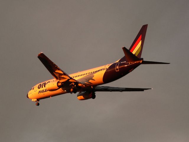 Boeing 737-800 (HA-LOU) - My last picture in sunset lights about Malév, few days later the airline became bankcrupt.