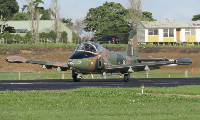 BAC Strikemaster (ZK-BAC) - Wellington bound. Taken 04/06/22.