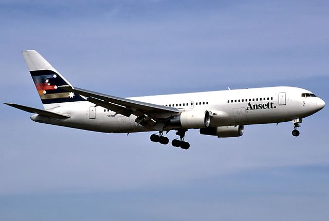 BOEING 767-200 (VH-RMF) - ANSETT AUSTRALIA AIRLINES - BOEING 767-277 - REG - VH-RMF (CN 22694/32) - ADELAIDE INTERNATIONAL AIRPORT SA. AUSTRALIA - YPAD 16/2/1986