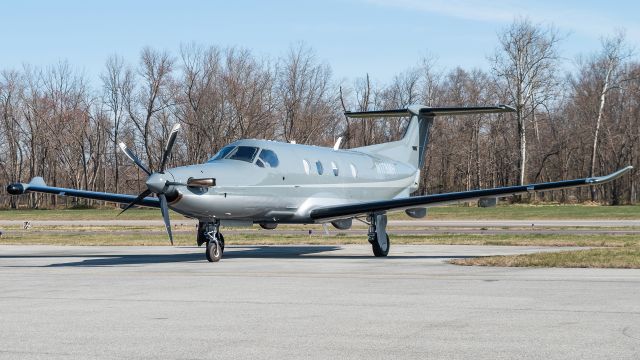 Pilatus PC-12 (N178MH) - N178MH doing its preflight at College Park Airport