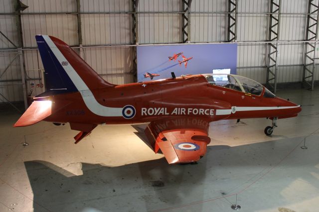 FUJI T1F (XX308) - A preserved British Aerospace Hawk T.1.br /br /Location: East Fortune Airfield, National Museum of Flight, Scotland.br /Date: 27.11.22 (dd/mm/yy).