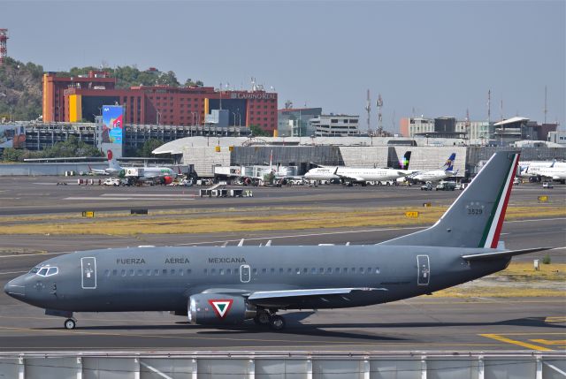 BOEING 737-300 (FAM3529) - Boeing B737-33A FAM-3529 MSN 24095 of Mexican Air Force at Mexico City International Airport AICM (04/2019).