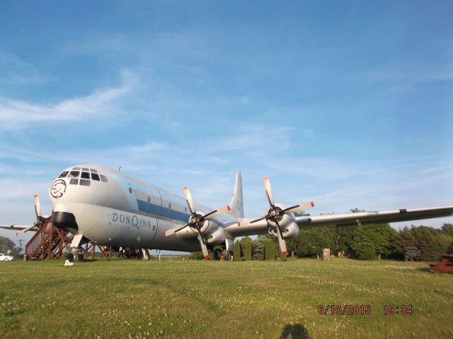 Boeing C-97 Stratofreighter (N227AR) - This airplane sits in front of a converted motel located at WI-23 Trunk, Dodgeville, WI.  It was flown in and landed now displayed near road.  Its HUGE!!!!