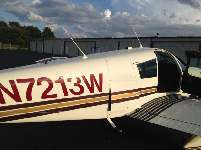 Piper Cherokee (N7213W) - At the southeast hangers, Brooksville, Florida preparing for some evening flying