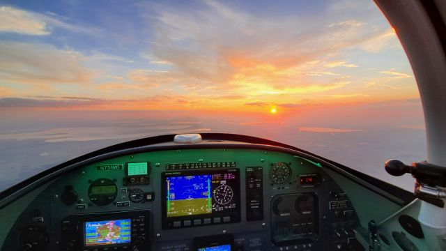 N751MB — - Chasing the sun somewhere over central Florida.