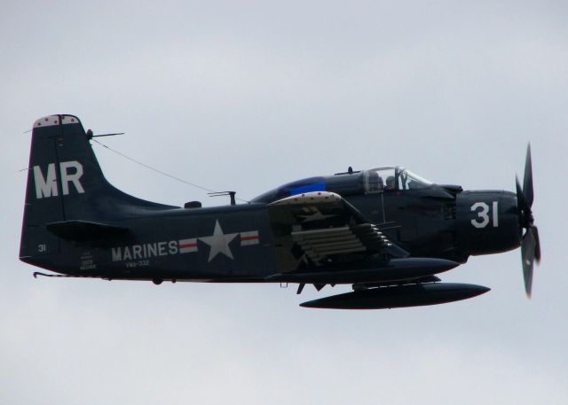 Douglas AD Skyraider (N62466) - At Barksdale Air Force Base.