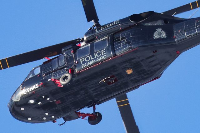C-FHKS — - Helicopter Transport Services (Canada) BlackHawk in RCMP livery departs Ottawa