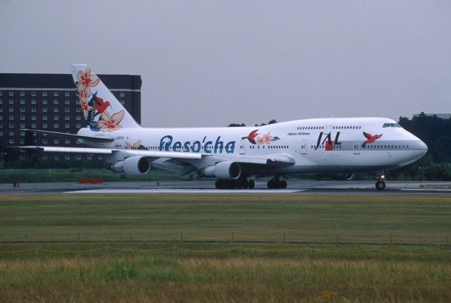 BOEING 747-300 (JA8183) - Departure at Narita Intl Airport Rwy16R on 2001/07/17 " Resocha c/s "