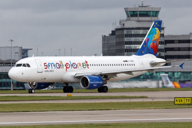 Airbus A320 (LY-SPH) - LLC161 taxiing to 23L for departure to Rhodes