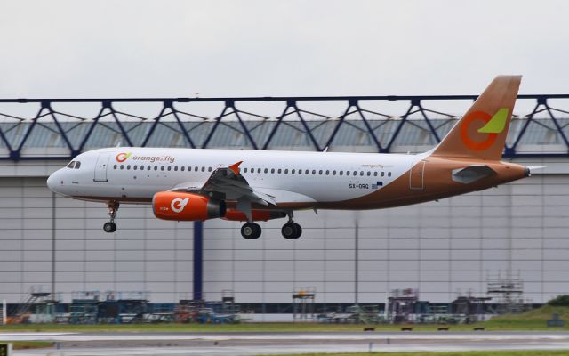 Airbus A320 (SX-ORG) - orange2fly a320 sx-org about to land at shannon 30/6/16.