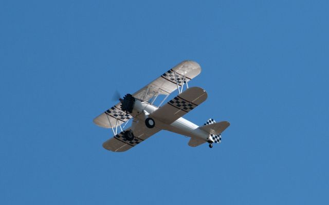 Boeing PT-17 Kaydet (N51264) - The past couple days this biplane has been going overhead from Carson City