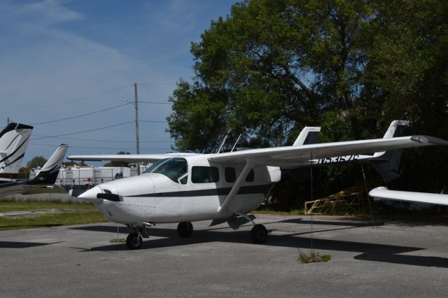 Cessna Super Skymaster (N53676) - Parked at maintenance ramp. 