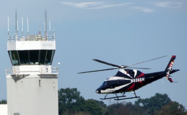 N659SH — - Moment after departure is this AgustaWestland AW119MKII Rotorcraft in the Autumn of 2018.