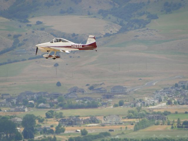 N74ST — - Homebuilt 2 seater, Bushby M-II, coming in for a landing at Logan-Cache airport.   I was trying out my new superzoom lens, and pretty pleased with the results.