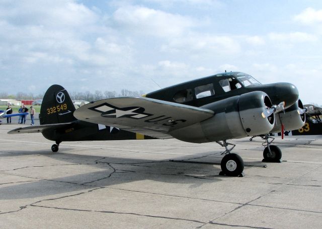 Cessna T-50 Bobcat (N66671) - At Downtown Shreveport. The Bamboo Bomber.