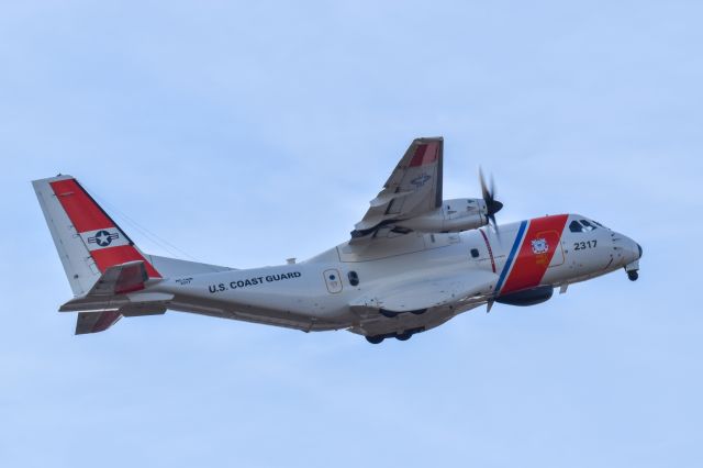 N2317 — - U.S. Coast Guard CASA HC-144 Ocean Sentry search aircraft taking off out of Corpus Christi International Airport.br /br /Also check out my online store at https://jwhatphotography.com Custom prints are available. It will slowly be updated through time. Check out my Patreon at https://www.patreon.com/Jwhatphoto