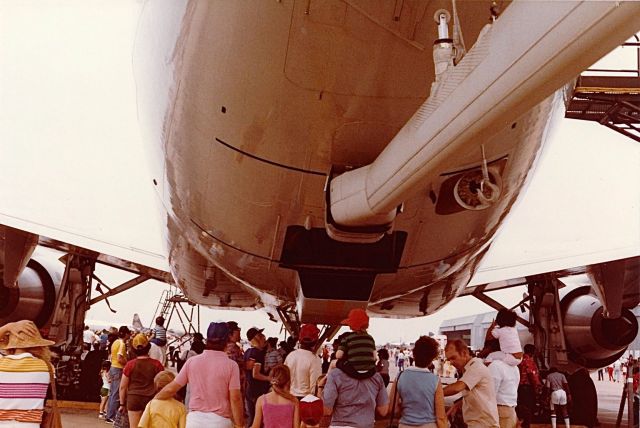 82-0190 — - A view of the boom operators window on a KC-10 at the old Carswell AFB Open House and Air Show