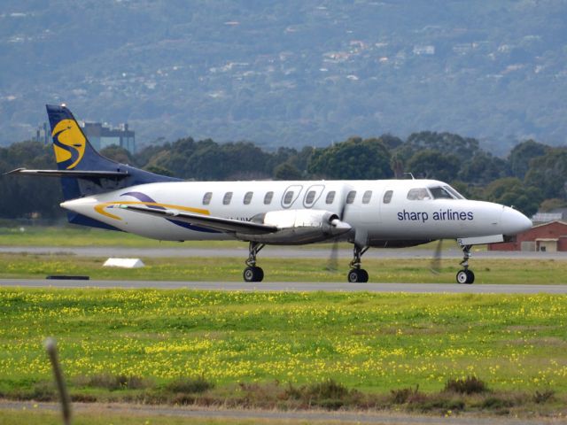 Fairchild Dornier SA-227DC Metro (VH-HWR) - On taxi-way heading for take off on runway 05. Thursday 12th July 2012.