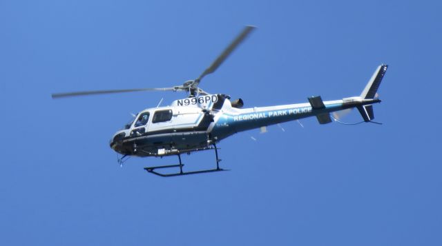 N996PD — - EAST BAY REGIONAL PARK DISTRICT helicopter over Brentwood, CA.