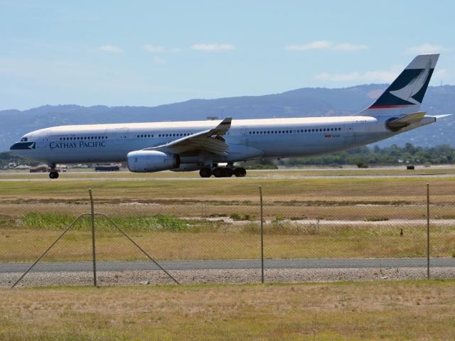 Airbus A330-300 (B-HLQ) - On to taxi-way heading for Terminal 1, after arrival from Hong Kong. Wednesday 4th January 2012.