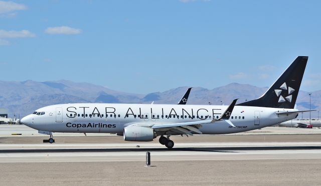 Boeing 737-800 (HP-1728CMP) - HP-1728CMP Copa Airlines 2012 Boeing 737-8V3 C/N 39396 Star Alliance - Split Scimitar Wingletbr /br /Las Vegas - McCarran International Airport (LAS / KLAS)br /USA - Nevada May 10, 2015br /Photo: Tomás Del Coro