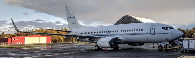 Boeing 737-700 (N668CP) - ConocoPhillips Aviation Alaska, apron at old Kulis base, Anchorage International Airport
