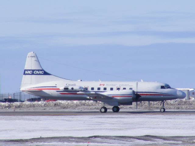 C-FNRC — - National research council of Canada, Convair 580, taxiing back to hangar.