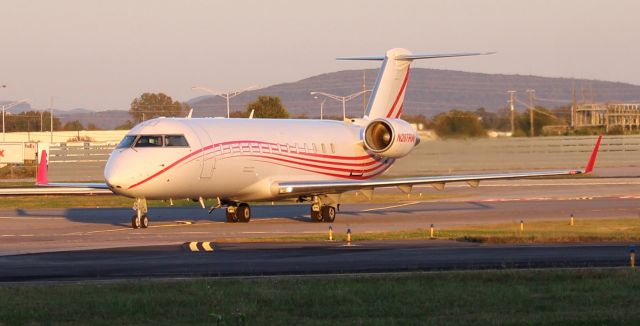 Canadair Regional Jet CRJ-200 (N207RW) - Contour Aviation's Bombardier CRJ-200 taxiing at Carl T. Jones Field, Huntsville International Airport, AL - around 5:45pm CDT October 23, 2021.