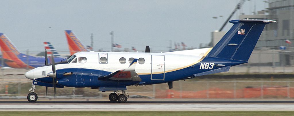 Beechcraft Super King Air 300 (N83) - Flight Check 83 leaving KAUS