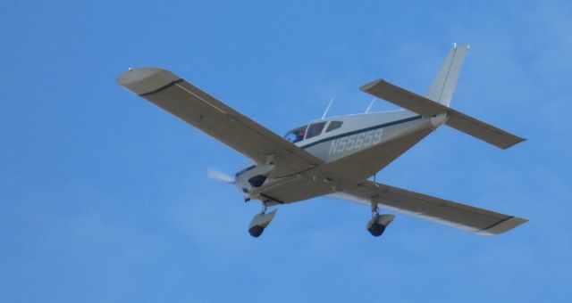 Piper Cherokee (N55659) - Shortly after departure is this 1973 Piper Cherokee PA-28-180 in the Autumn of 2020.