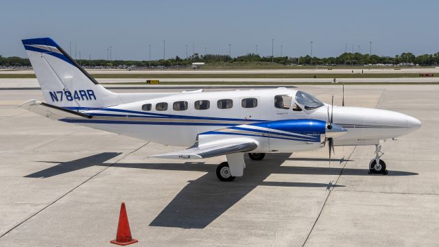 Cessna Conquest 2 (N748RR) - Conquest II on the ramp at Jet Aviation PBI