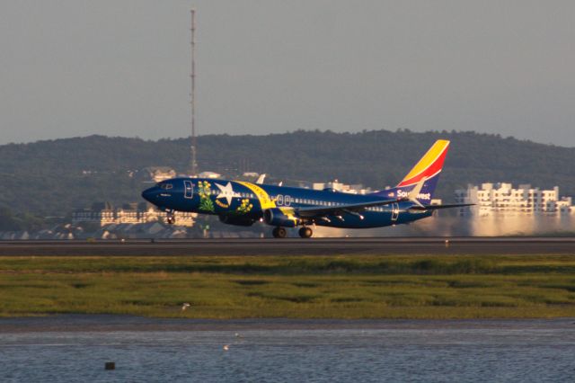 Boeing 737-800 (N8646B) - Southwest 'Nevada One' departing BOS on 6/20/23.