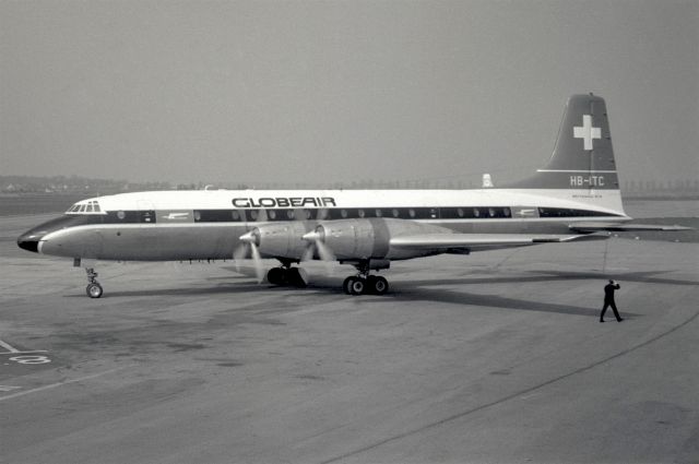 HB-ITC — - Bristol 175-313 Britannia in 1967 at Düsseldorf (EDDL)