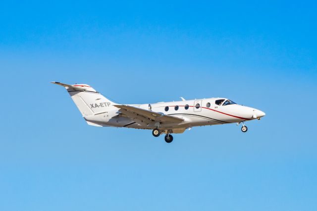 Beechcraft Beechjet (XA-ETP) - Beechcraft Beechjet landing at DFW on 12/27/22. Taken with a Canon R7 and Tamron 70-200 G2 lens.