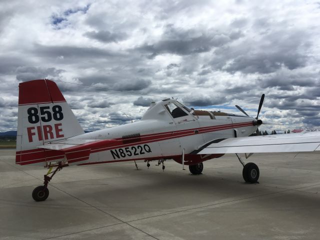 Air Tractor AT-802 (N8522Q) - Aero Spray Fire Boss, strange to see one without pontoons. Usually, Deer Park only gets the Dauntless Air amphibious AT-802s. 2019.