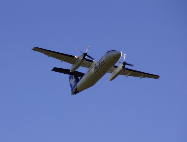 de Havilland Dash 8-100 — - Hawk Air Dash 8-100 landing in Smithers BC.