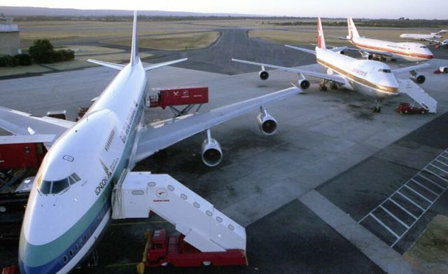 Boeing 747-200 (ZK-NZV) - ZK-NZV THE FIRST Boeing 747-219 DELIVERED TO AIR NEW ZEALAND in 1982 replacing the DC10-30 fleet five in total were delivered to the airline