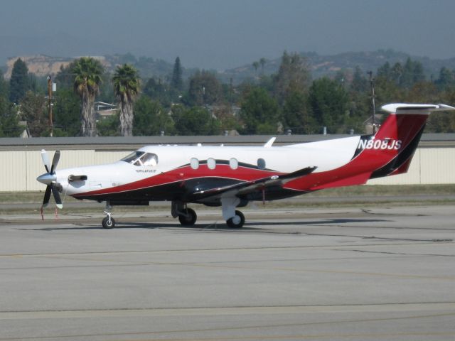 Pilatus PC-12 (N808JS) - Parked at Fullerton