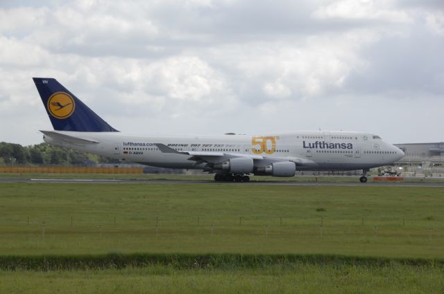 Boeing 747-400 (D-ABVH) - Departure at Narita Intl Airport 16R on 2010/7/18 50Years